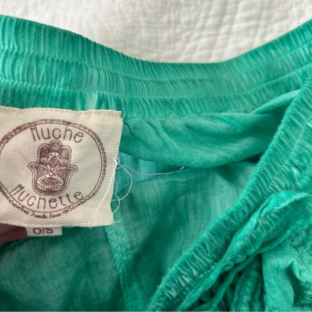 MUCHE & MUCHETTE coquette skort in emerald O/S - Picture 7 of 8